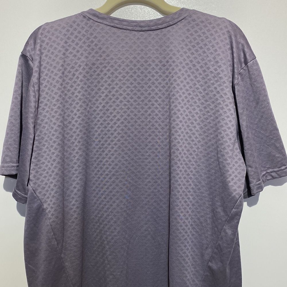 Nike Men's Gray Dri-Fit Textured Swoosh Logo Short Sleeve Athletic T-Shirt XL - Picture 7 of 10